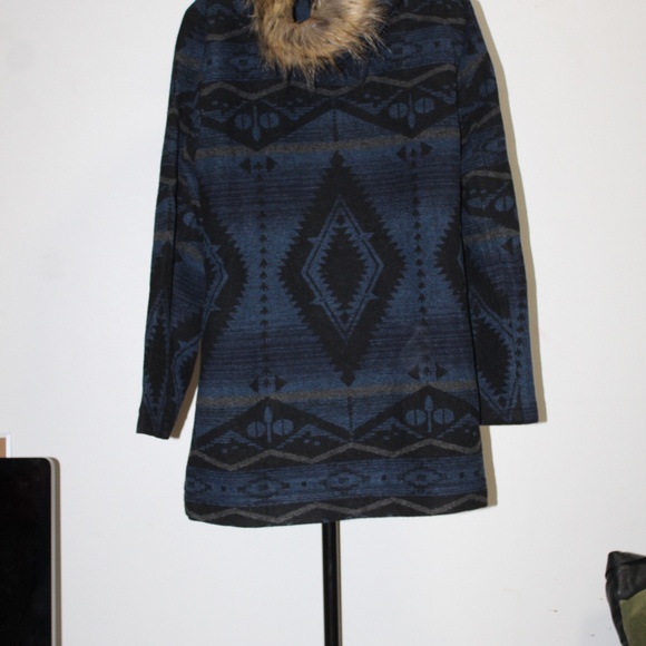 Buffalo Jackson Trading Co. Fur Hooded Fleece Jacket w/ Drawstring. Sz. L - Picture 7 of 12